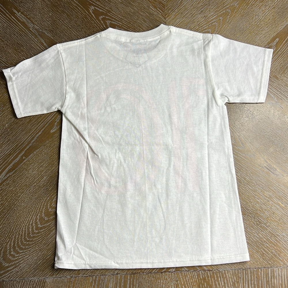 MESSI Kids White Pink 10 Messi GOAT Football Soccer Print Tee S - Picture 6 of 6